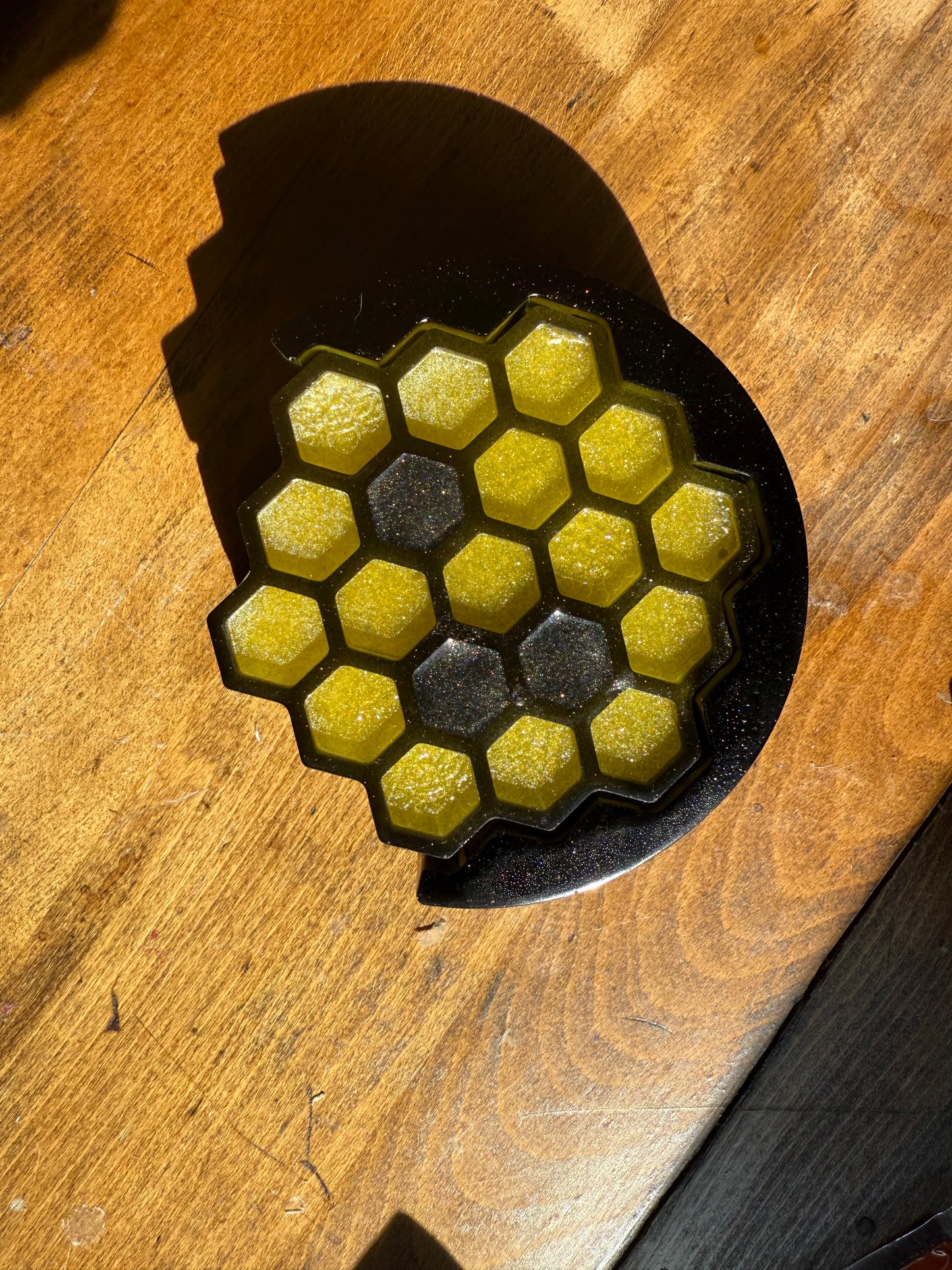 Honey comb coaster set