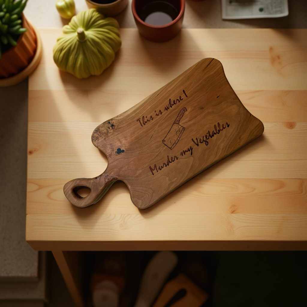 Beautiful cherry wood cutting board!